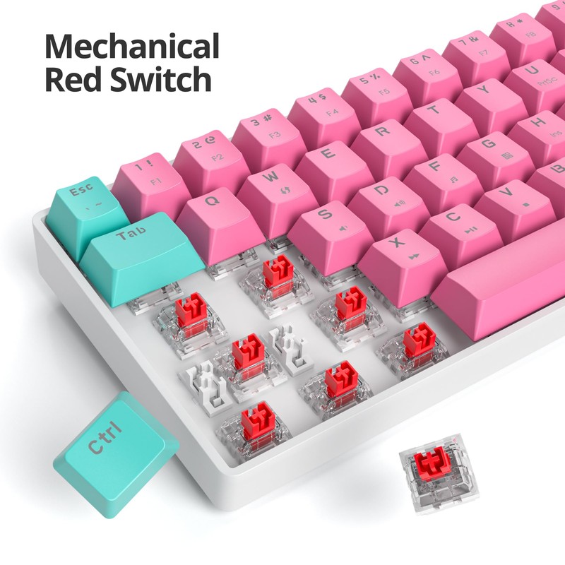 60 Percent Gaming Keyboard 61 Keys Wired Mechanical Keyboard Ultra