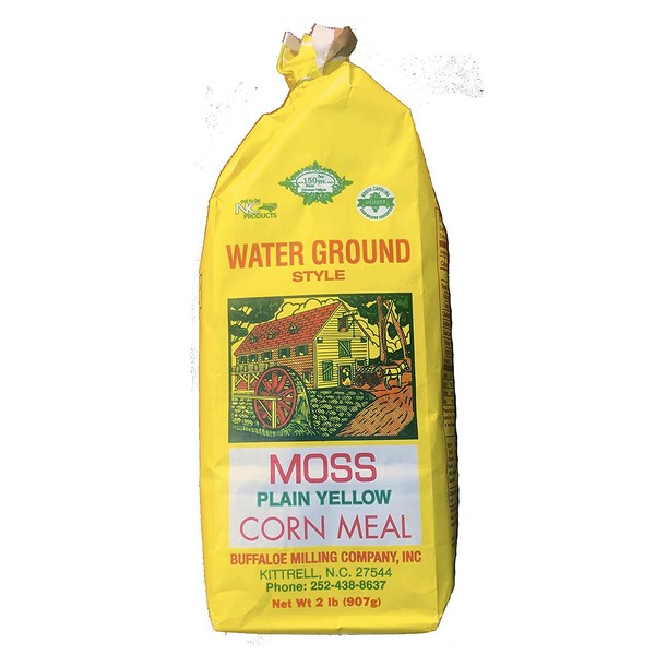 Moss Water Ground Yellow Corn Meal 2 Lbs