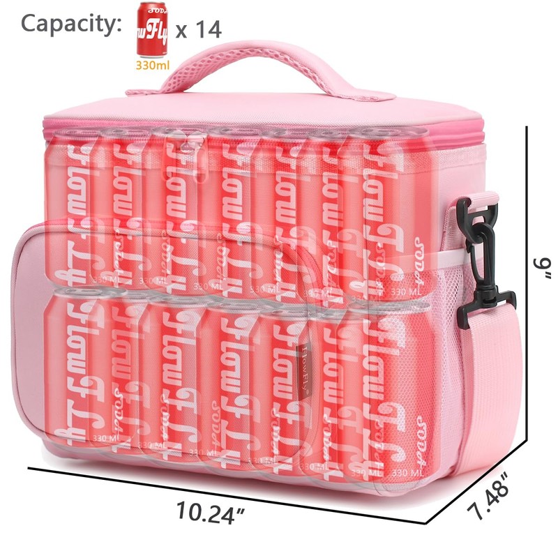 FlowFly Insulated Reusable Lunch Bag Adult Large Lunch Box for