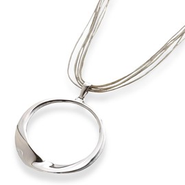 R-days Dakayama Metal Ring & Stainless Steel Cord, Necklace, Glass Holder, Glasses Holder, Sunglass Holder, Neck Hanger, Eyeglass Accessories, Eyeglass Accessories, Eyeglass Chain, Simple, Women's, Silver Color, Sunglasses, Adjuster, Made in Japan