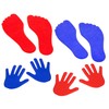 Betzold Sports Floor Markers Hands & Feet 8-Piece Set -