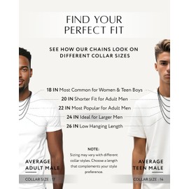 RTZN® Black Rope Chain for Men – 3mm Mens Chain Necklaces – Premium Diamond-Cut Stainless Steel Black Rope Necklace for Men – NON-TARNISH & 100% Waterproof Luxurious Mens Jewelry Necklace (24" Inches)