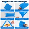 ZenNex 60 Pack Thunder Sticks Cheering Sticks Solid Color Thicken