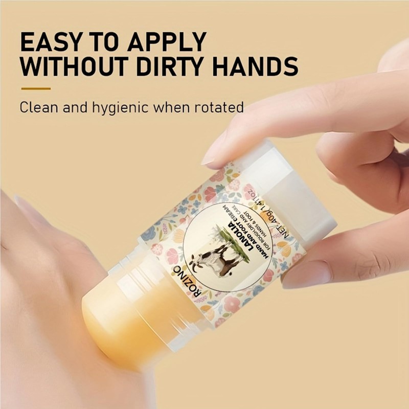 2Pack Lanolin Intensive Hand & Foot Cream Stick for Dry
