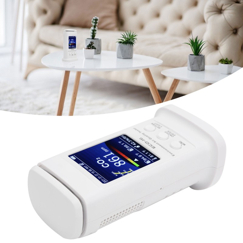 ECO-16 Color Screen CO2 Detector Air Quality Monitor Temperature Humidity