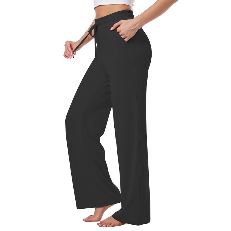 Kivdol 3 Pack Womens Yoga Sweatpants Wide Leg Lounge Pajamas