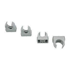 50 x OBO Bettermann M20 Quick Clamps | Clamp | Pipe Clamp | Stackable | Light Grey | 20 mm | Pack of 50