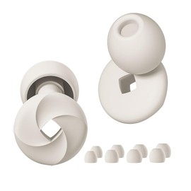 DanArt Noise Reduction Earplugs, Silicone, 4 Sizes, Comfortable Fit, Easy to Use (Starlight)