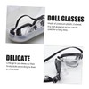 Gatuida 4pcs Mini Swimming Goggles Doll Glasses For Realistic Miniature