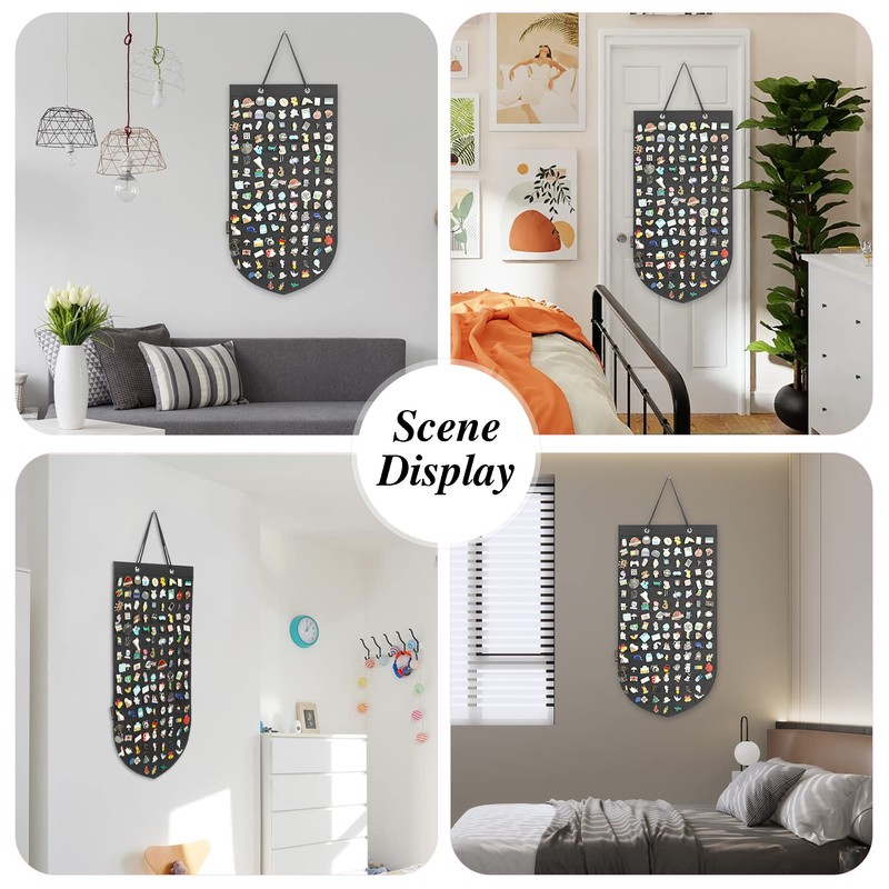 PACMAXI Hanging Brooch Pin Organizer, Display Pins Storage Case, Brooch