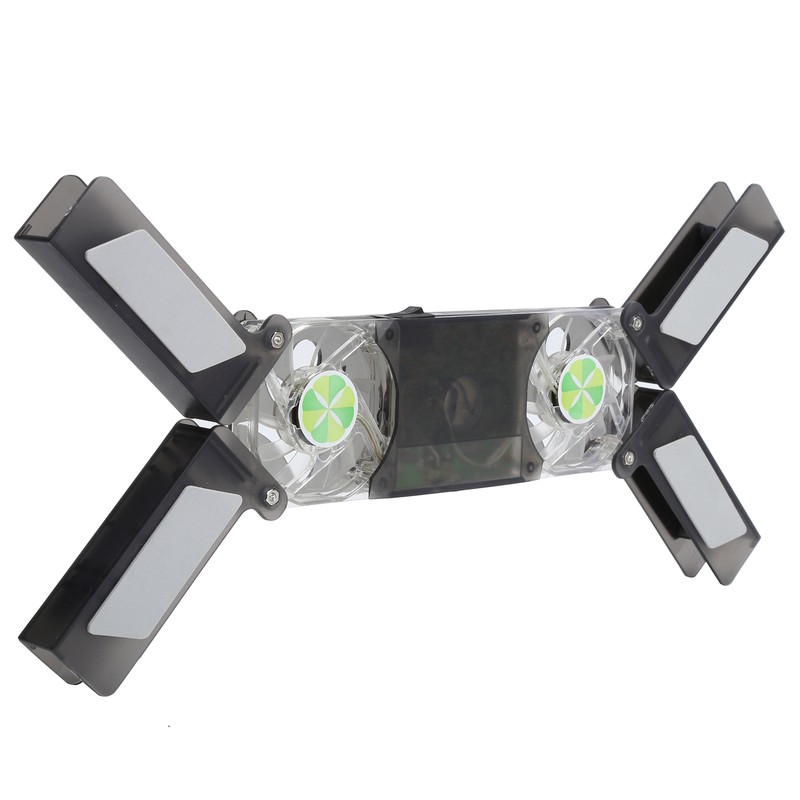 Laptop Cooler Pad Dual Fan Light Emitting Notebook Speaker Foldable