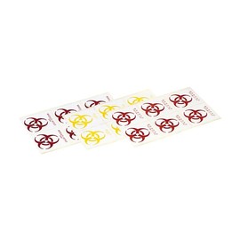 Biohazard Seal (Orange) Solid Shape KH-987 (90X80MM) 60 Li Biohazard Label (Resident Evil)