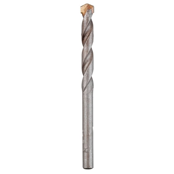 kwb Masonry Drill Ø 6 mm with Robust Carbide Plate, chipless Formed Drill Spiral, Shot-Blasted Surface and Round Shank, complies with ISO 5468