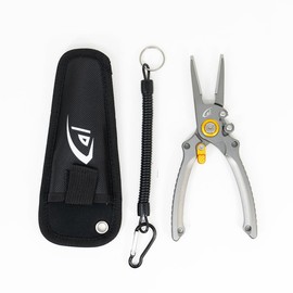 danco Orca Aluminum Fishing Side Cutters with Sheath, Fishing Line and Wire Cutter, Saltwater Safe, Fresh/Saltwater Fishing