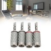 4pcs BFA Banana Plug Brass White Carbon Fiber Shell Speaker