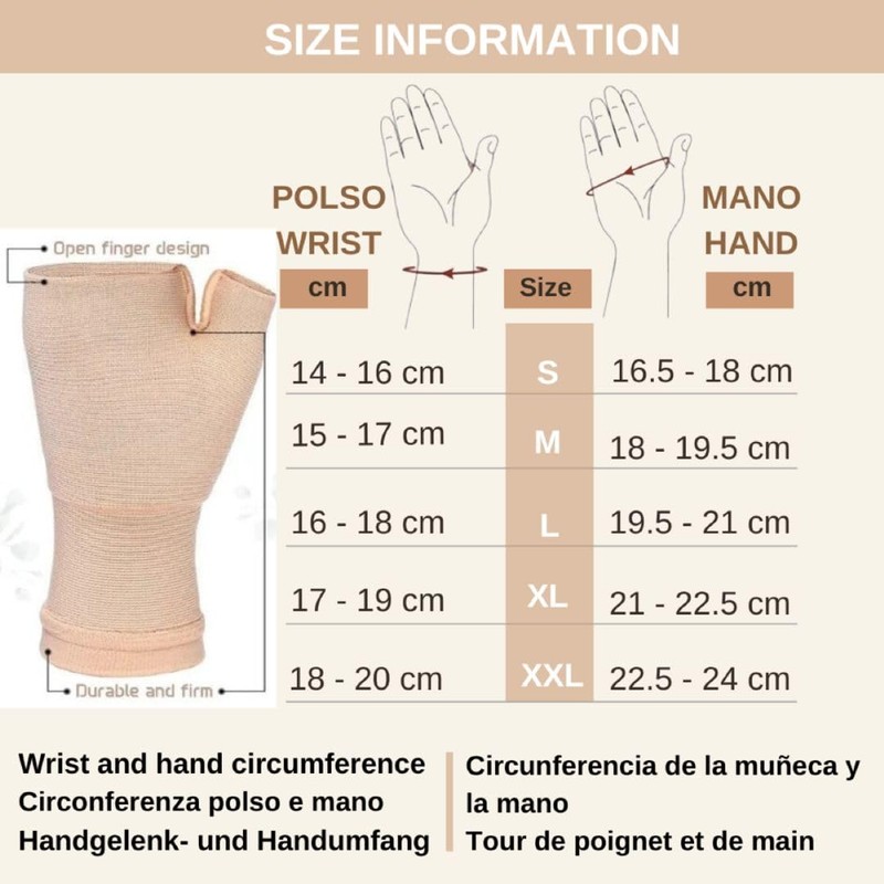 Luvils® Hand and Wrist Brace Support for Right and Left