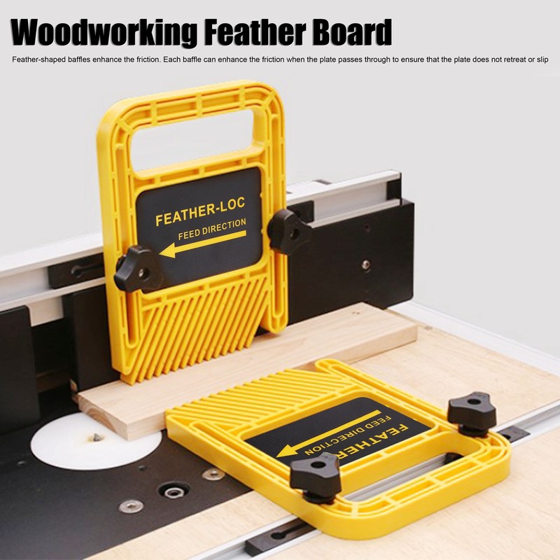 Woodworking Feather Board Set Router Table Saws Carpentry Aid Hand