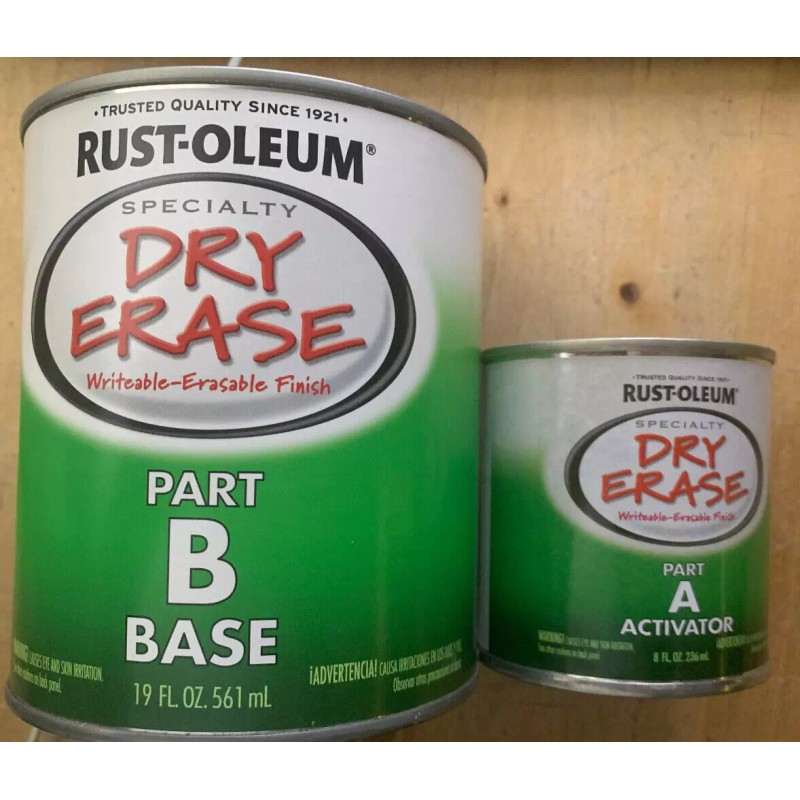 Rust-Oleum 241140 Dry Erase Brush On Paint Kit 27 fl
