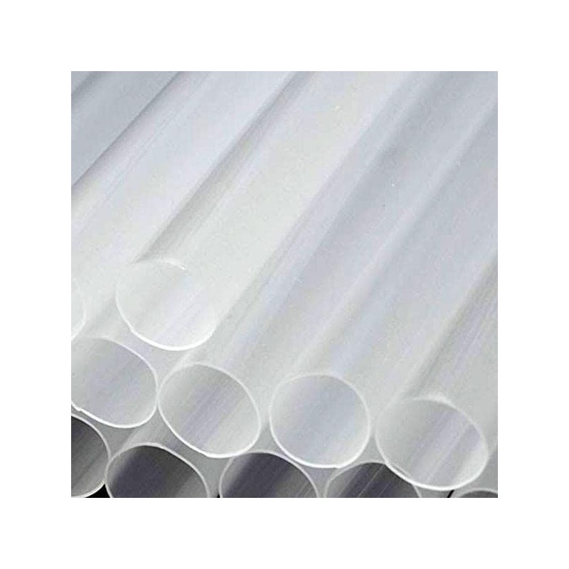 Tapioca Straws, Translucent, Set of 50, Diameter 0.5 inches (12
