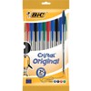 BIC 830865 Stick Ballpoint Pen schwarz, blau, grün, rot 10pezzo