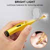 Rechargeable LED Luminous Earpick Ear Tweezers Portable Earwax Removal Cleaning