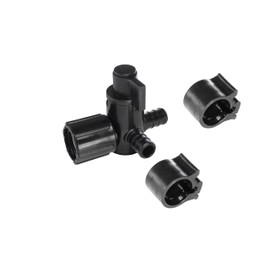 PEXLOCK 30913 3Way Valve, 1/2" x 1/2" FPT, Black