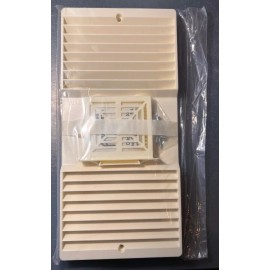 Rush Hampton BEIGE Tekquest / Rush Hampton CA-90 Exhaust Fan Louver Grille w/ Filter & Screws