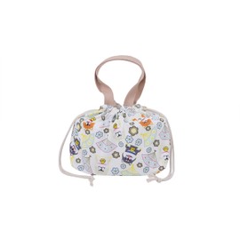 Insulated Lunch Bag, Lunch Bag, Drawstring 7.9 x 12.6 x 4.7 inches (20 x 32 x 12 cm), Dog with Handle