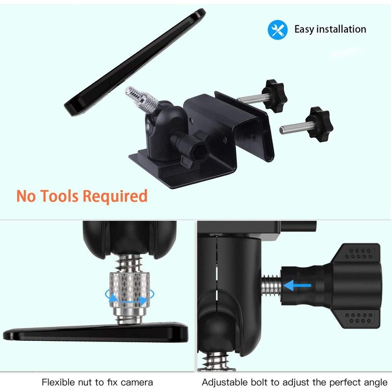 HOLACA Gutter Mount Compatible with Arlo Pro Solar Panel Versions,