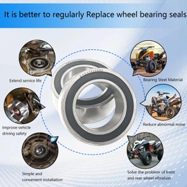 BIGLKNM for Yamaha Rear Wheel Axle Bearing Seals O-Ring Compatible with Yamaha Raptor 700 700R YFZ450 YFZ450R YFZ450X 2006-2023