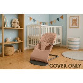 Fabric Seat for Bouncer - Compatible with Baby Bjorn Bouncer - Dense, Wear-Resistant, Skin-Friendly Cotton - Replacement Covers ONLY, Sand (Sand)