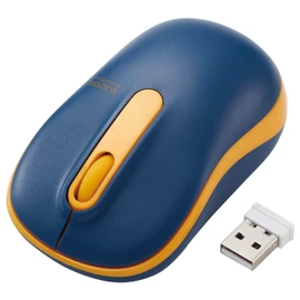 Elecom M-DY11DRSKNV Wireless Mouse, Silent, Antibacterial, 3 Buttons, Size M, Navy