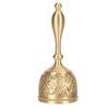 Brass Hand Call Bells Sturdy Handle Loud Ringing Bell for