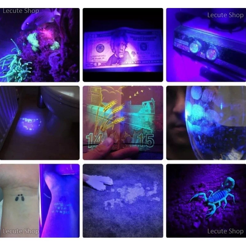 Led Lampara Tactica Uv Luz Negra Led Q5 1200 Lumens