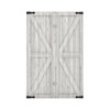 Spshian Decorative Switch Plate Covers Rustic Wooden White Barn Doors