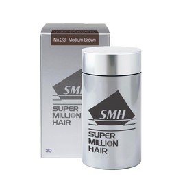 Super Million Hair 1.1 oz (30 g) (No.23 Medium Brown), Thinning Hair Loss, Circular Hair Loss, Gray Hair, Hair Growth Powder, For Hair & Scalp, Parting Hair, Conceals Thin Hair, Gray Hair