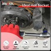 JEUCLEL 15mm Hex Impact Bit Socket, H15 1/2-Inch Impact Drive