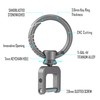 KeyUnity KA36L Titanium Side Print Keychain, Minimalist Keychain with Quick