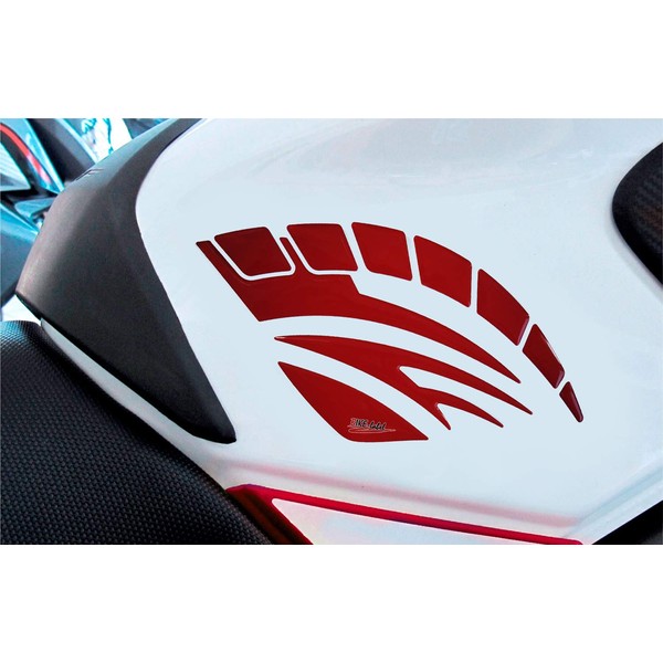 Side Tank Pad 3D 810003 VA Red Universal Tank Suitable