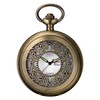 BOSHIYA Hollow Carved Quartz Pocket Watch with Chain Arabic Digital