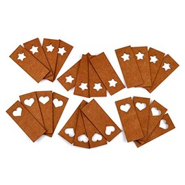 SnapPap Label Herzen und Sterne Aufn√§her Patches Etiketten