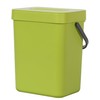 EKO Puro Wall-Mounted Trash Can with Lid, 1.32 Gal /
