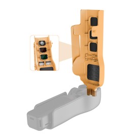 Pocket 3 Cover Case Accessories, DJI Pocket 3 Gimbal Screen Protective Cover, 3 CPL/ND Filter Storage Slots Hanging Rope Hand Rope with Buckle Cute Travel (Orange)