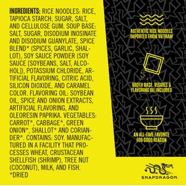 Snapdragon Beef Pho Instant Noodle Packets 4-Pack | 2.1 oz (4 Pack)