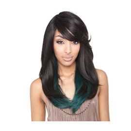 ISIS Brown Sugar Human Hair Blend Full Wig - BS110 (PURPLE/BLACK)