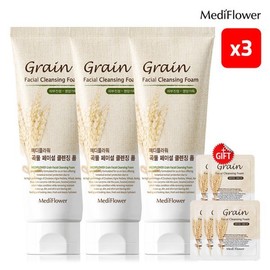 Grain facial cleansing foam 150mlx3+5 pouches / 곡물 페이셜 클렌징폼 150mlx3+파우치5매