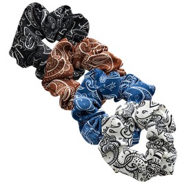 4 pcs vintage hair accessories girl hair accessories girls hair ties girl hair ties elastic hair bands hair ponytail hair scrunchies hair accessory Miss fabric elasticity hair rope