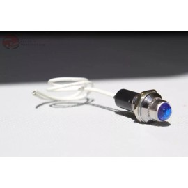 Dicks Rod Parts Blue Chome Custom Dash Instrument Toggle Indicator Light Lamp Custom Car Truck