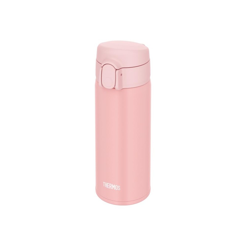 THERMOS Vacuum Insulated Straw Bottle 410ml Pink Beige for Children