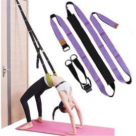 Dance Lower Waist Training, Back Bend Assist Trainer-to Improve Back and Waist Flexibility, Flexibility Stretching Leg Stretcher Strap for Yoga, Ballet, Dancing, Gymnastics Cheerleading (light purple)